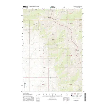 2017 Map of Bell Mountain, 2017 Print