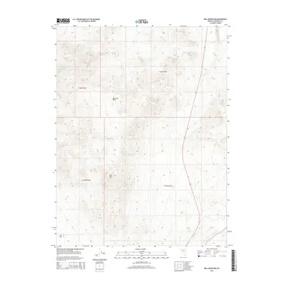 2014 Map of Bell Mountain, 2014 Print