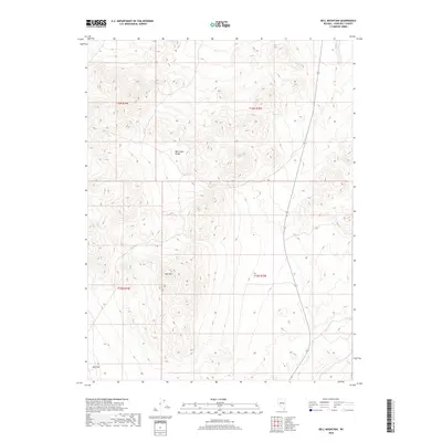 2018 Map of Bell Mountain, 2018 Print