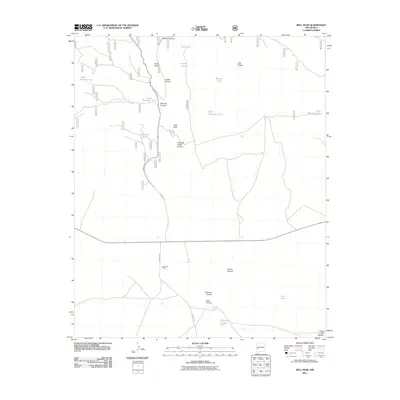 2011 Map of Bell Peak, 2011 Print
