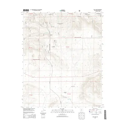 2013 Map of Bell Peak, 2013 Print