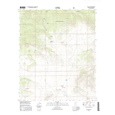 2017 Map of Bell Peak, 2017 Print