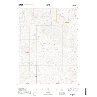 2018 Map of Bell Springs, 2018 Print