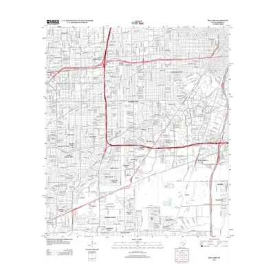 2013 Map of Bellaire, 2013 Print