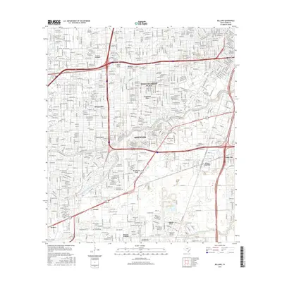 2016 Map of Bellaire, 2016 Print