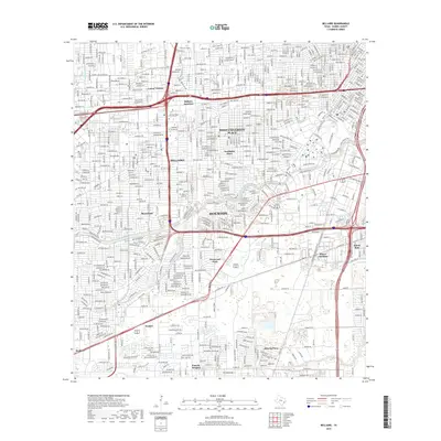 2019 Map of Bellaire, 2019 Print