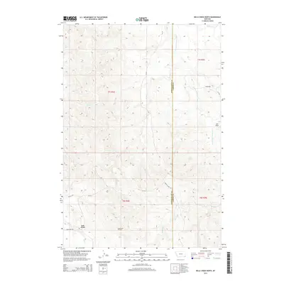 2014 Map of Belle Creek North, 2014 Print