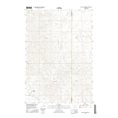 2017 Map of Belle Creek North, 2017 Print