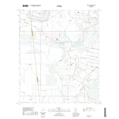 2018 Map of Belle d'Eau, 2018 Print