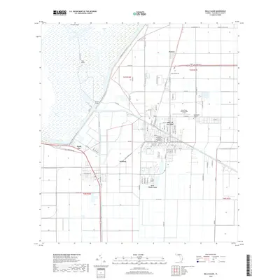 2018 Map of Belle Glade, 2018 Print