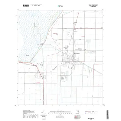 2021 Map of Belle Glade, 2021 Print