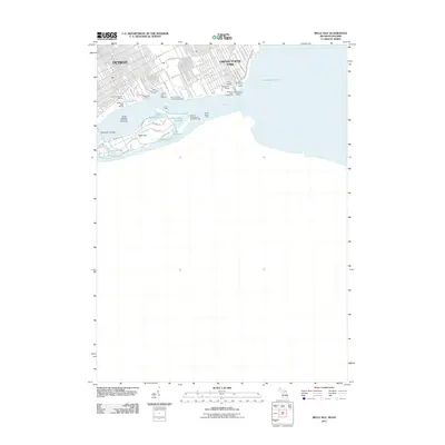 2011 Map of Belle Isle, 2011 Print