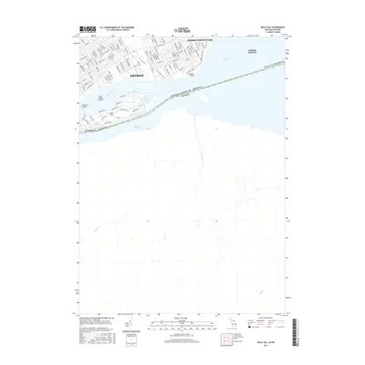 2017 Map of Belle Isle, 2017 Print