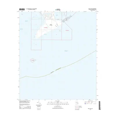 2015 Map of Belle Pass, 2015 Print