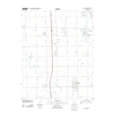 2012 Map of Belle Plaine, 2012 Print