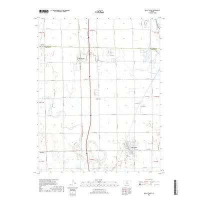 2018 Map of Belle Plaine, 2018 Print
