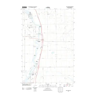 2013 Map of Belle Prairie, 2013 Print