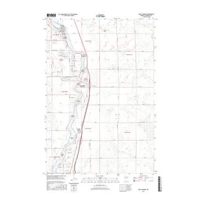 2016 Map of Belle Prairie, 2016 Print