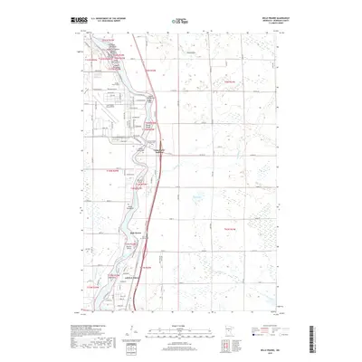 2019 Map of Belle Prairie, 2019 Print