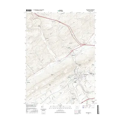 2016 Map of Bellefonte, 2016 Print
