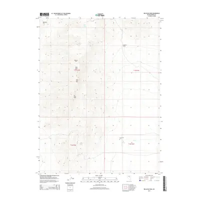 2014 Map of Bellevue Peak, 2014 Print