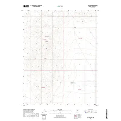 2018 Map of Bellevue Peak, 2018 Print