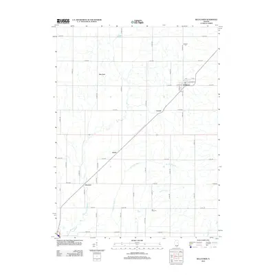 2012 Map of Bellflower, 2012 Print