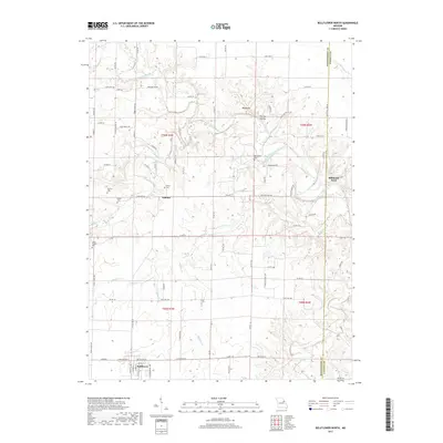 2017 Map of Bellflower North, 2017 Print