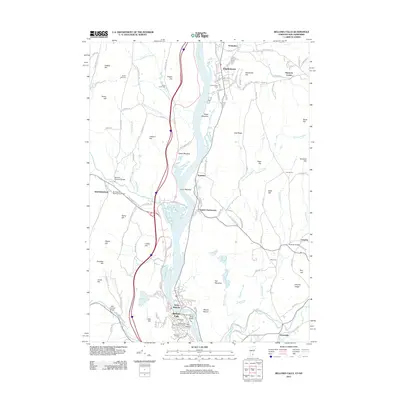 2012 Map of Bellows Falls, 2012 Print