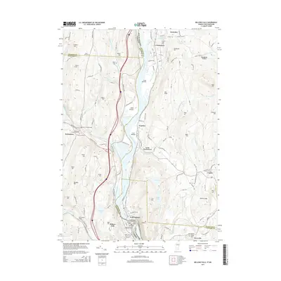2015 Map of Bellows Falls, 2015 Print