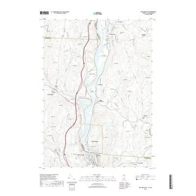 2018 Map of Bellows Falls, 2018 Print