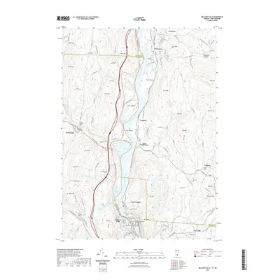 2021 Map of Bellows Falls, 2021 Print