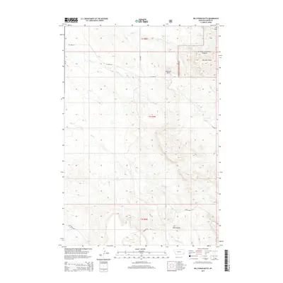 2014 Map of Belltower Butte, 2014 Print