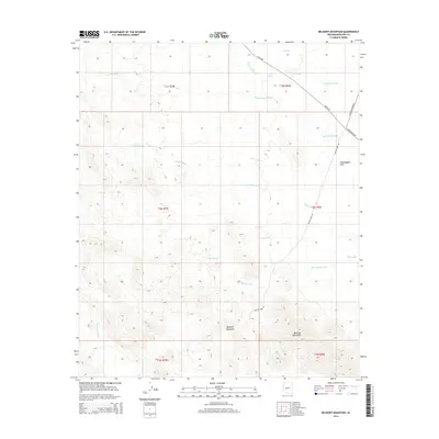 2014 Map of Belmont Mountain, 2014 Print