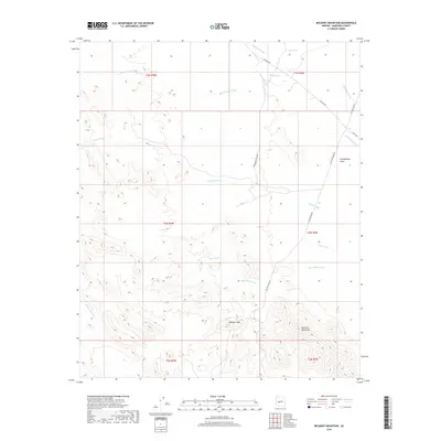 2018 Map of Belmont Mountain, 2018 Print