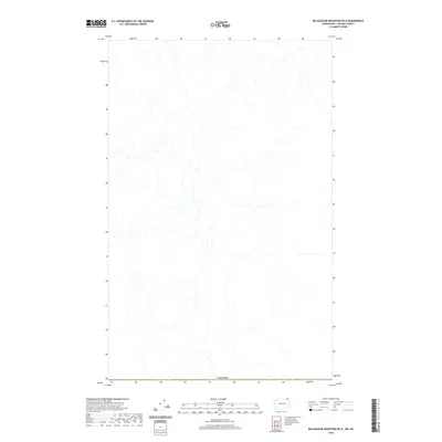 2020 Map of Belshazzar Mountain OE N, 2020 Print