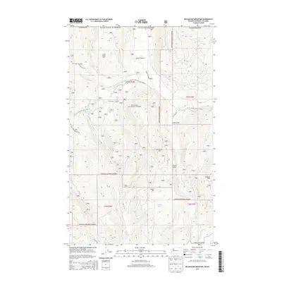 2014 Map of Belshazzar Mountain, 2014 Print