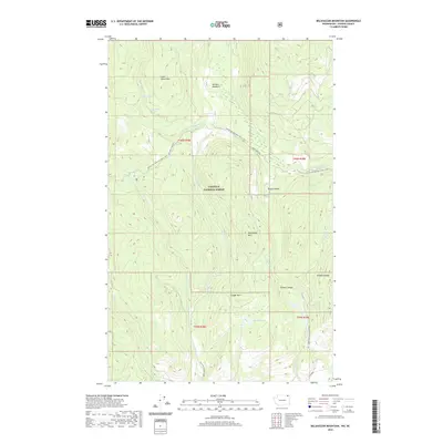 2020 Map of Belshazzar Mountain, 2020 Print