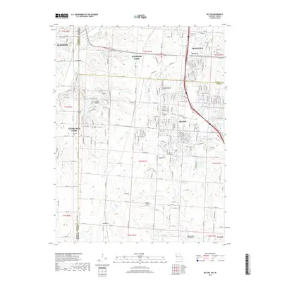 2017 Map of Belton, 2017 Print