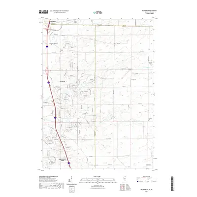 2021 Map of Belvidere NW, 2021 Print