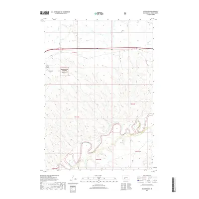2017 Map of Belvidere SW, 2017 Print