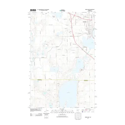 2013 Map of Bemidji West, 2013 Print