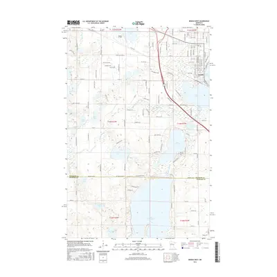 2016 Map of Bemidji West, 2016 Print