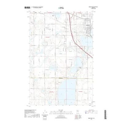2019 Map of Bemidji West, 2019 Print