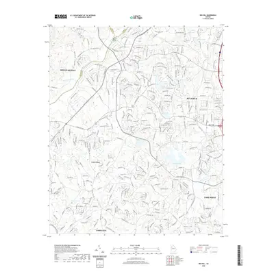 2020 Map of Ben Hill, 2020 Print