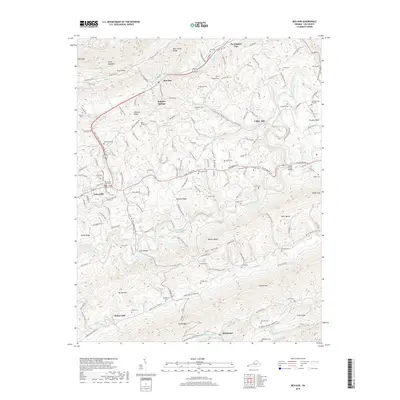 2019 Map of Ben Hur, 2019 Print