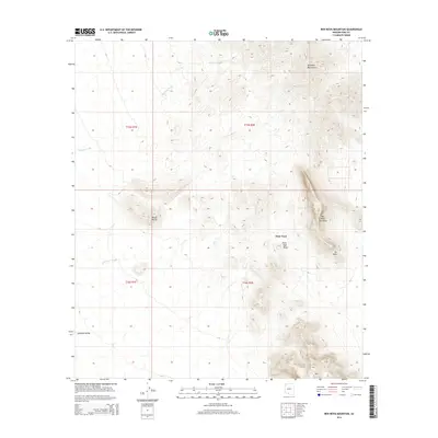 2014 Map of Ben Nevis Mountain, 2014 Print