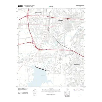 2010 Map of Benbrook, 2010 Print