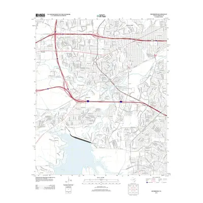 2012 Map of Benbrook, 2012 Print