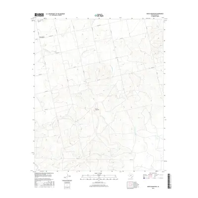 2016 Map of Bench Mountain, 2016 Print